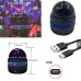 Mini Lampara Giratoria Rgb Proyector Estrellas Usb