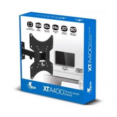 Soporte TV Xtech 23-42" 44Lbs  con inclinación y giro XTA-400