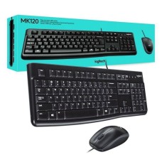 Teclado Logitech teclado y mouse USB MK120