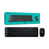 Teclado Logitech teclado y mouse inalámbrica MK220