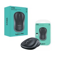 Logitech M185/M186 - Ratón - MOUSE Inalámbrico, USB, Óptico, Negro