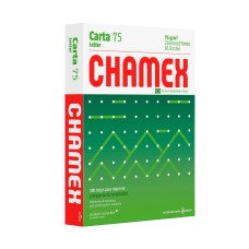 Papel 8.5x11 CHAMEX Letter 500 Hojas 20 Lbs