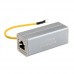 Protector de sobretensión de red Ethernet RJ45 (plateado)