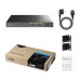 CUDY SWITCH PoE+ 16 puertos con 2 puertos de enlace ascendente + 2 SFP GIBABITS 200W GS1018PS2