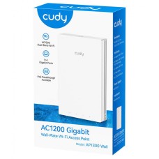 CUDY Punto de acceso inalámbrico Gigabit AC1200 Pared AP1300 WALL CUDY Punto de acceso inalámbrico Gigabit AC1200 Pared AP1300 WALL