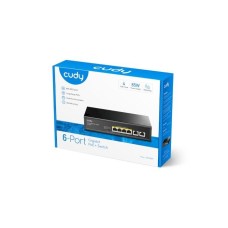 CUDY SWITCH PoE+ 6-Port Gigabit PoE+ Switch GS1006P