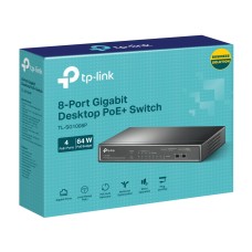 Tp-Link Switch de escritorio Gigabit de 8 puertos con PoE+ de 4 puertos TL-SG1008P Tp-Link Switch de escritorio Gigabit de 8 puertos con PoE+ de 4 puertos TL-SG1008P