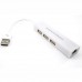 Adaptador USB A LAN 10/100M REDES Y 3 PUERTOS USB 2.0